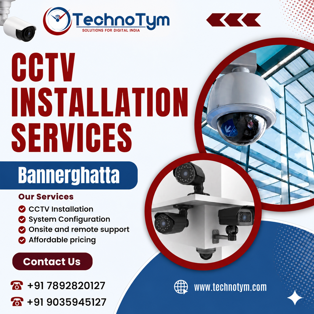 CCTV Installation Services in Bannerghatta